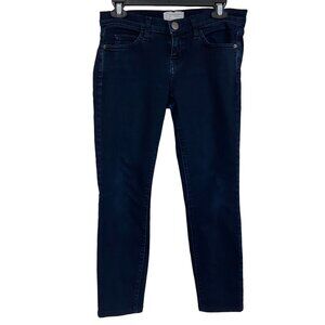 Current Elliot Jeans Womens Sz 26 Low Rise 30 x 26 Dark Wash Blue Skinny Petite